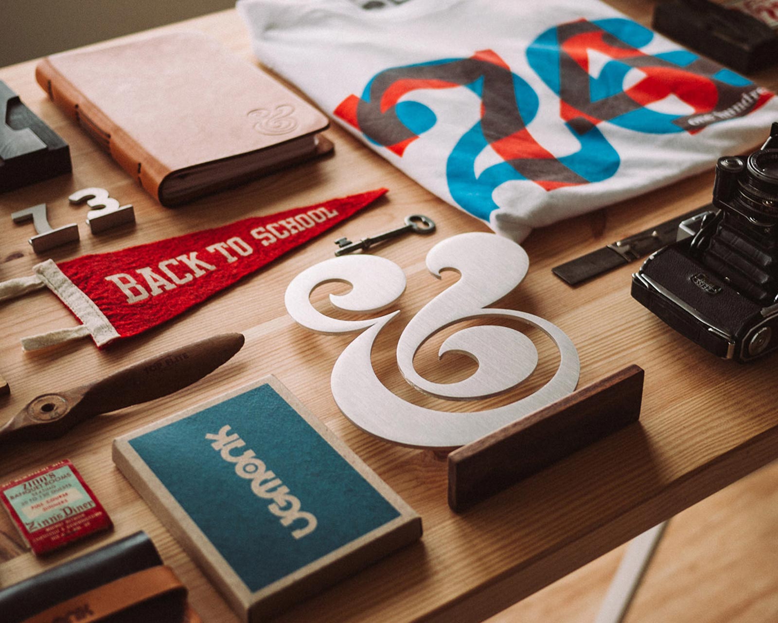 Branded Items on Table